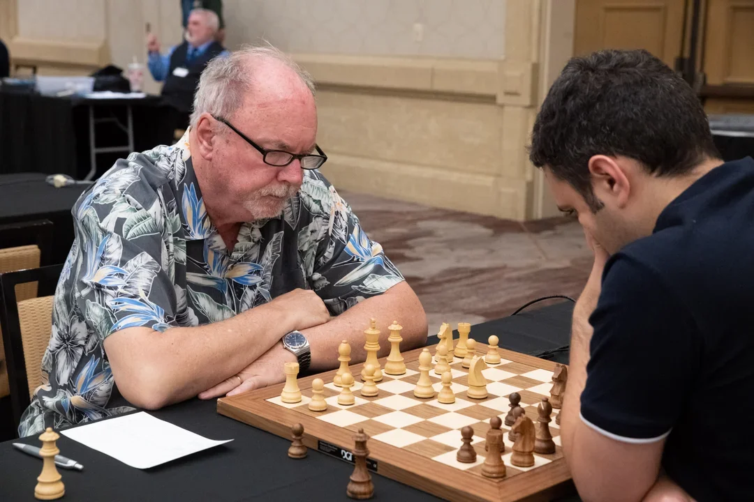 Reifurth (left) against Moradiabadi at the 2022 U.S. Open. Photo: Mark Cieslikowski.