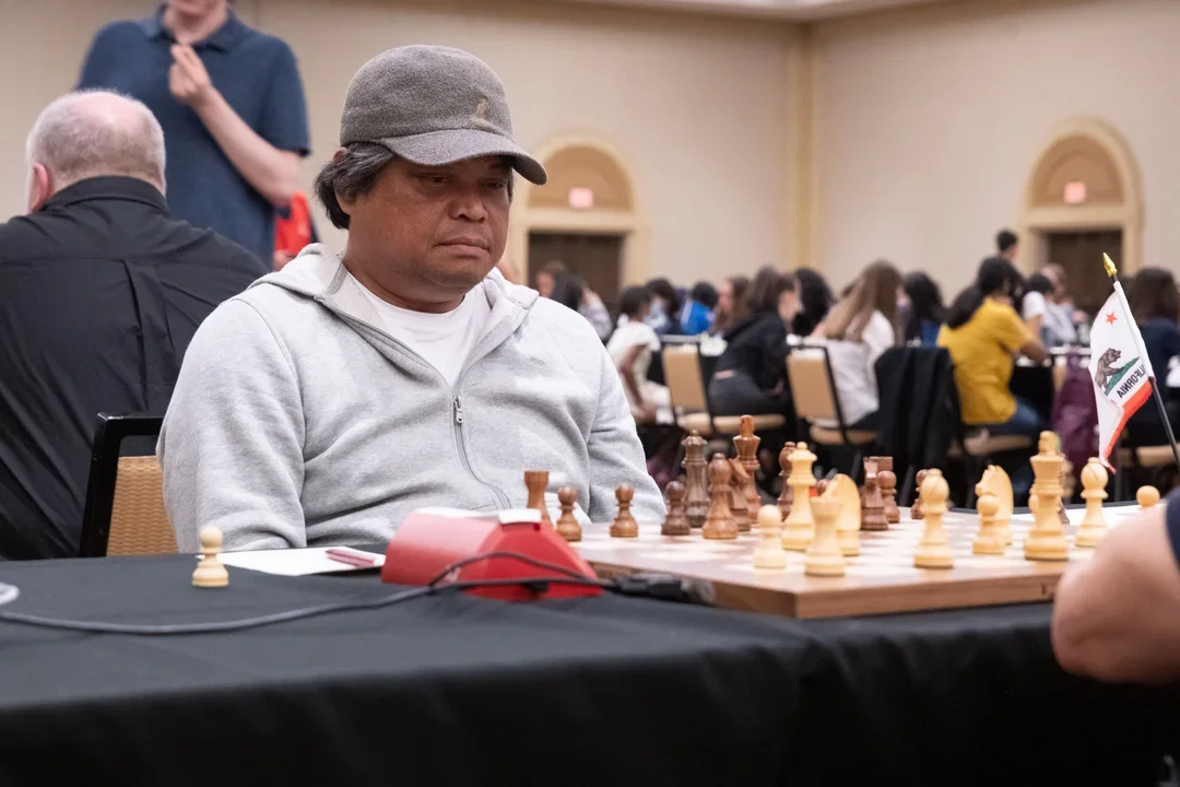 GM Enrico Sevillano at the 2022 U.S. Open. Photo: Mark Cieslikowski