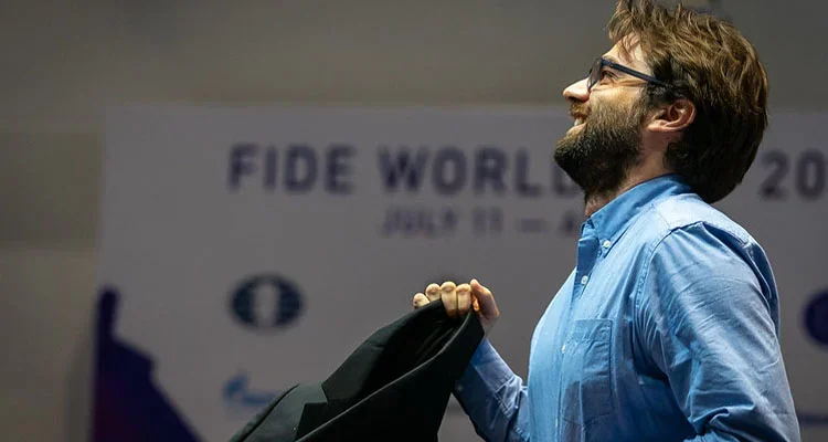 GM Sam Shankland at the 2021 FIDE World Cup
