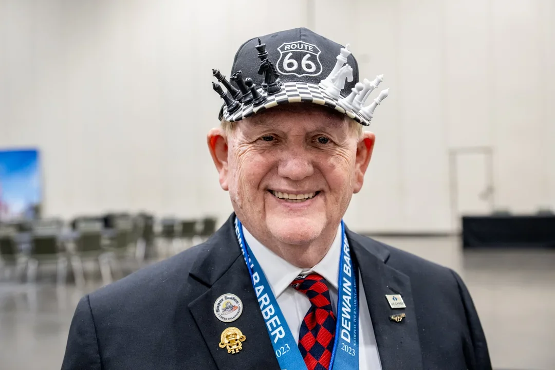 Dewain Barber and his famous chess hat