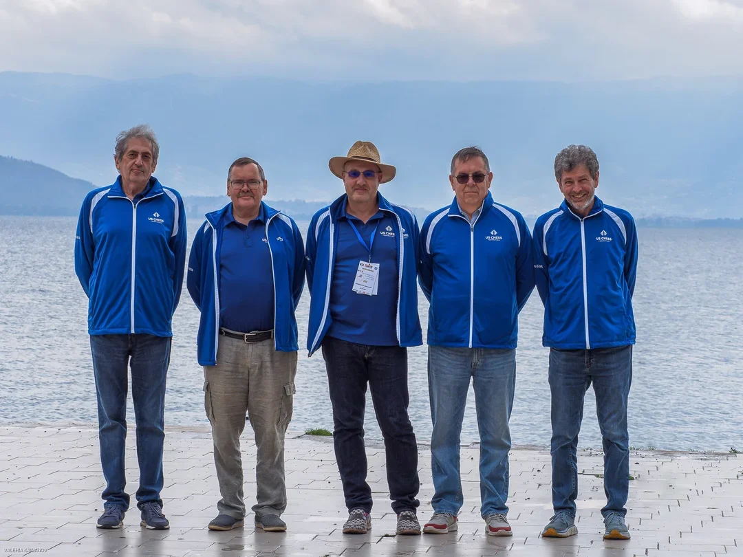 (Left-to-right) Novikov, Ehlvest, Shabalov, Yermolinsky, Kaidanov (courtesy Valeria Kaidanov)