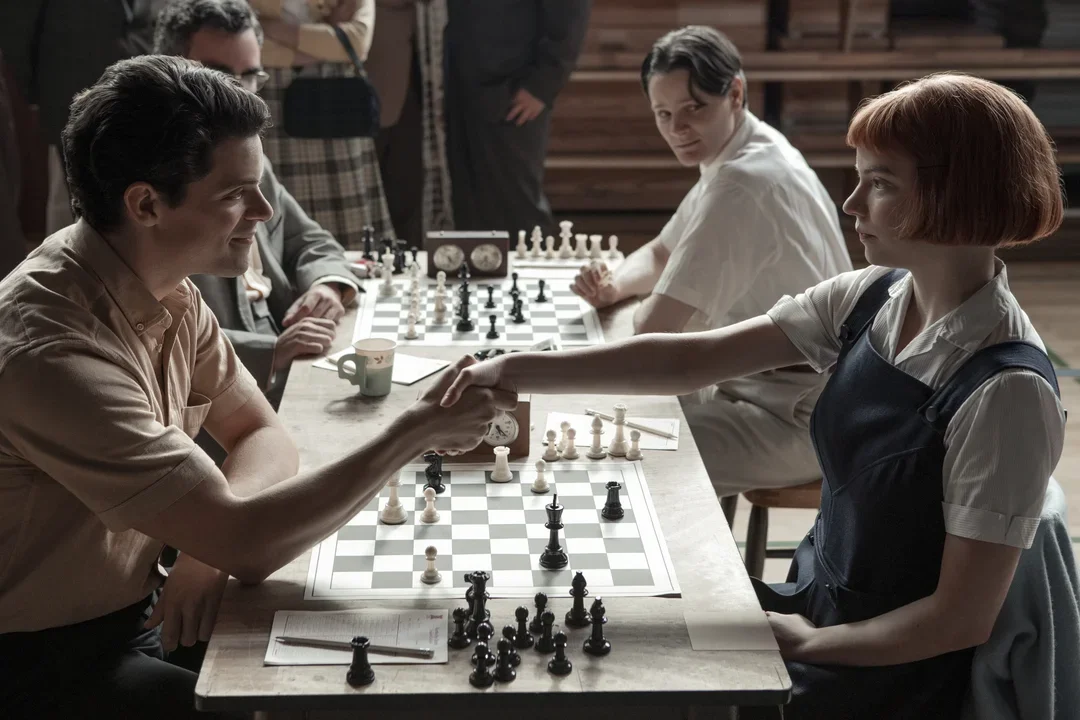 The Queen's Gambit courtesy of Netflix