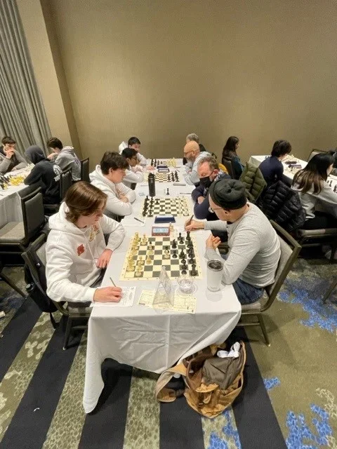 “Bacon, Egg, and Cheese En Passant” (Left) versus “Welcome to the Dojo” (courtesy Michael Somers)