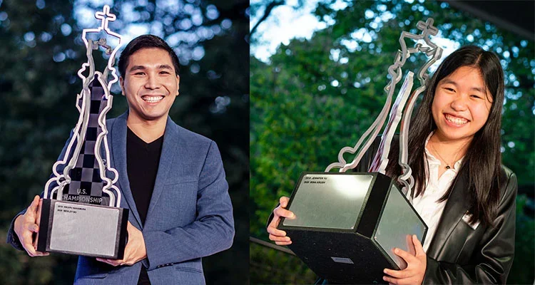 2021 US Chess Champions GM Wesley So and IM Carissa Yip