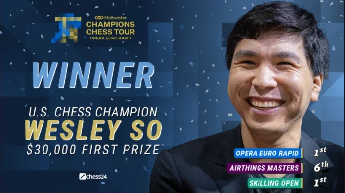 GM Wesley So Wins the Opera Euro Rapid