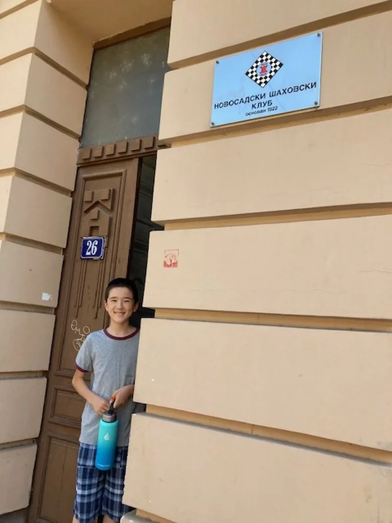 Woodward outside the 100-year-old chess club