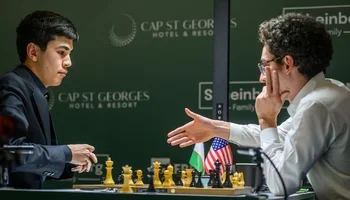 Sindarov Caruana handshake