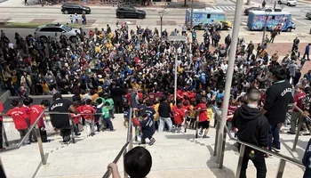 Outside mob