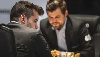 Nepo and Carlsen, Rd 10, 2021 World Ch