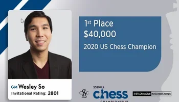 2020 US Chess Champion GM Wesley So