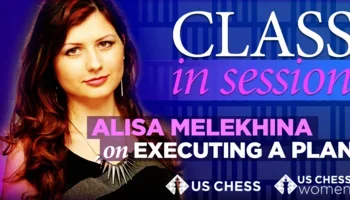 Alisa Melekhina, purple background, Class in Session 