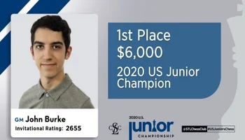 2020 U.S. Junior Champion GM John Burke