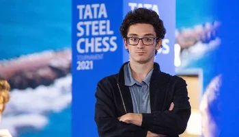 GM Fabiano Caruana at the 2021 Tata Steel Masters