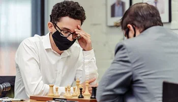 GM Fabiano Caruana at the 2021 US Chess Championship