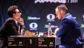 GM Fabian Caruana at the 2021 FIDE Grand Swiss