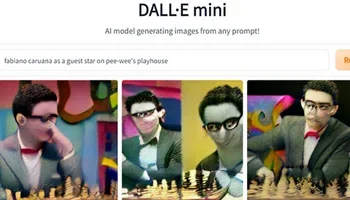 DALL-E, Fabiano Caruana as a Guest Star on Pee Wees Playhouse