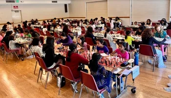 FEMchess group playing hall shot