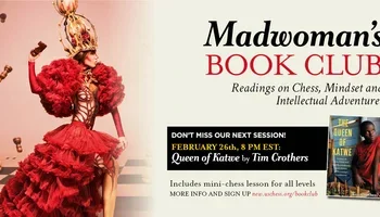 madwomanbookclub with Queen of Katwe, featuring Phiona Mutesi 