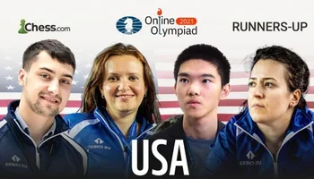 2021 Online Chess Olympiad Runners Up Team USA