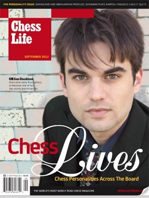 GM Shankland on the cover of the September 2012 Chess Life