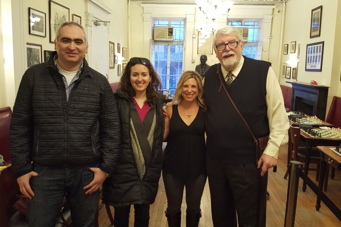Giorgi together with his “best student” Irina, as well as Dr. Brady and Jennifer Vallens