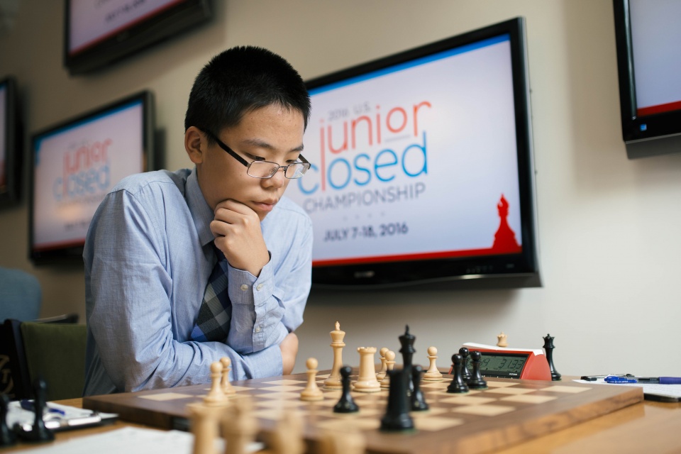 Ruifeng Li at the US Junior Closed. Photo: Austin Fuller