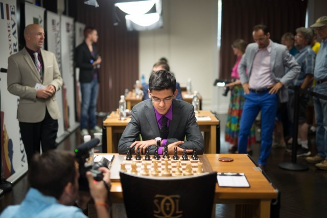 Anish Giri at last year's Sinquefield Cup. Photo: Lennart Ootes