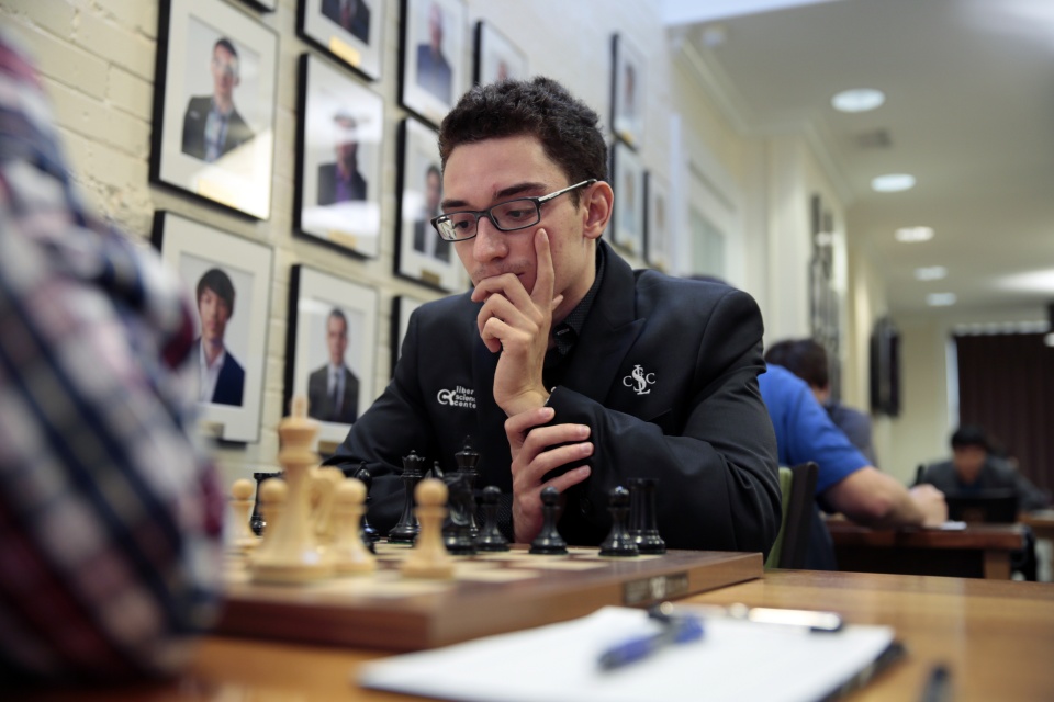 Fabiano Caruana at the U.S. Championships. Photo: Spectrum Studios