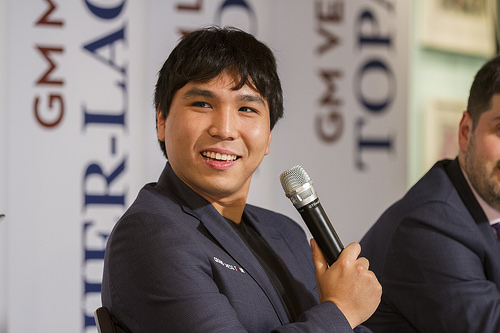 Wesley So at the opening ceremony. Photo: Spectrum Studios