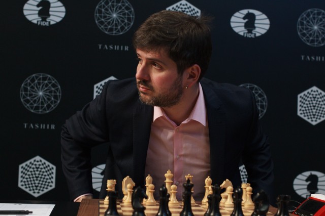 Peter Svidler at the Candidates Tournament. Photo: World Chess