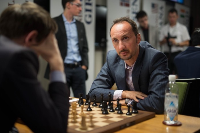 Veselin Topalov at last year's SInquefield Cup. Photo: St. Louis Chess Club