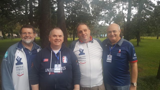 Official Team USA coaches: Armen Ambarcumjan, Aviv Friedman, Ben Finegold, Michael Khodarkovsky, John Fedorowicz, Andranik Matikozyan. 