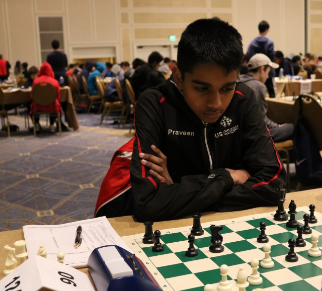 National 9th Grade Champion, Praveen Balakrishnan, the 3rd ranked 14-year-old in the world