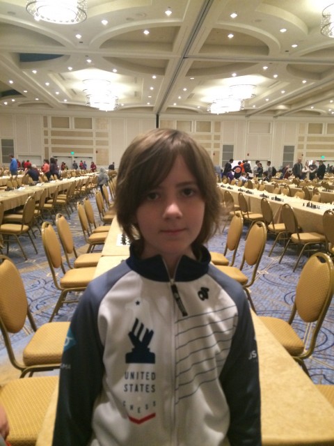 Gus Huston, National 5th Grade Co-Champion, 3rd by tiebreaks