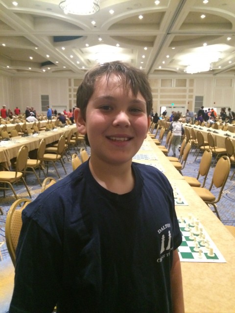 Nathaniel Shuman, National 5th Grade Co-Champion, 2nd by tiebreaks