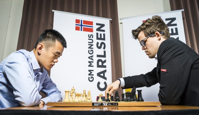Ding Liren was outplayed in game 5 of the World Chess Championship Match