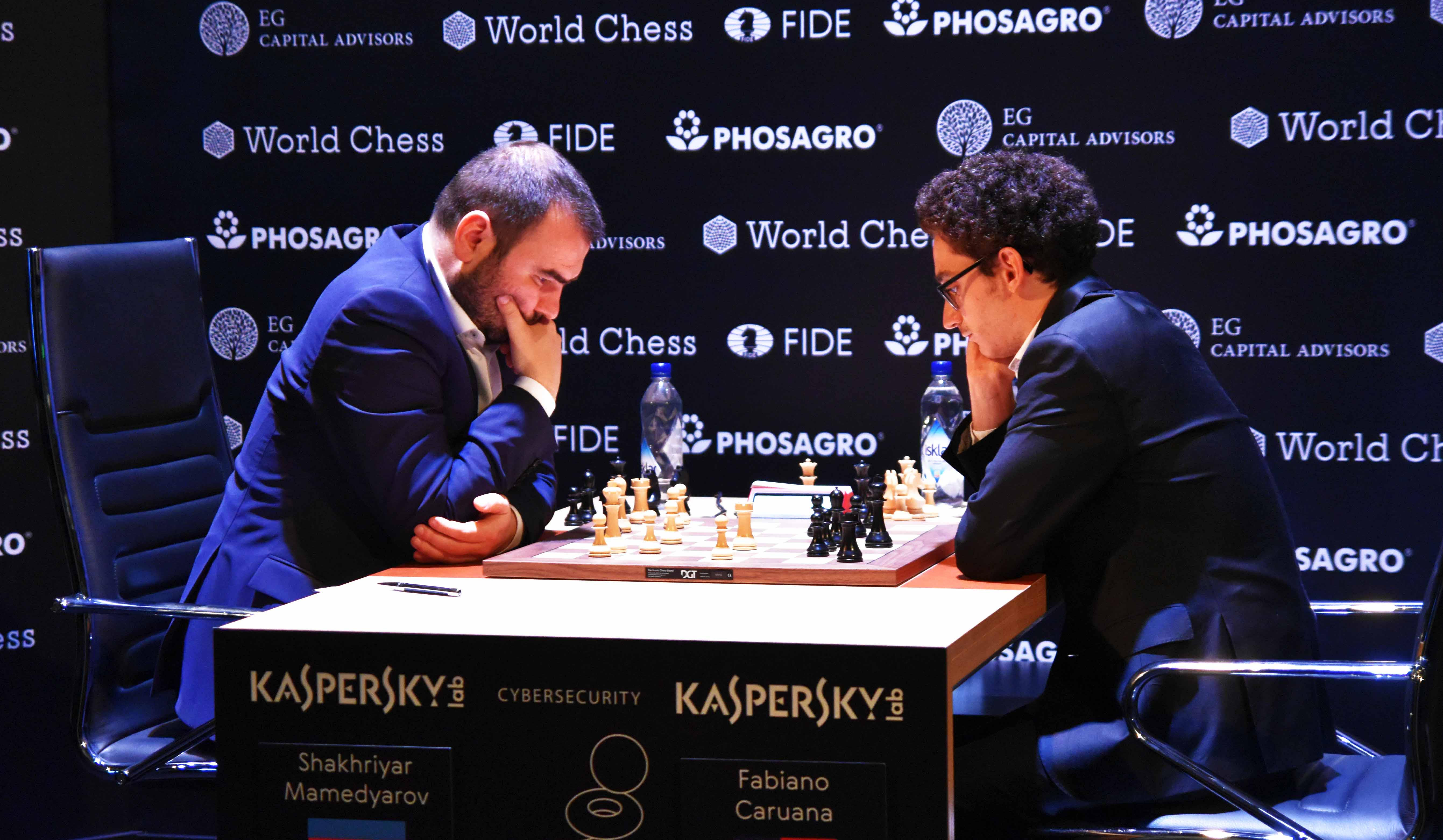 Caruana and Mamedyarov Battle for the Lead in Round 10