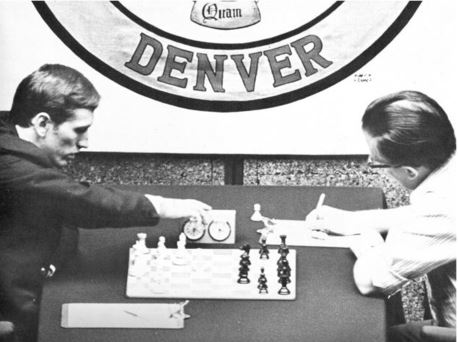 Chess Game Between Bobby Fischer by Bettmann