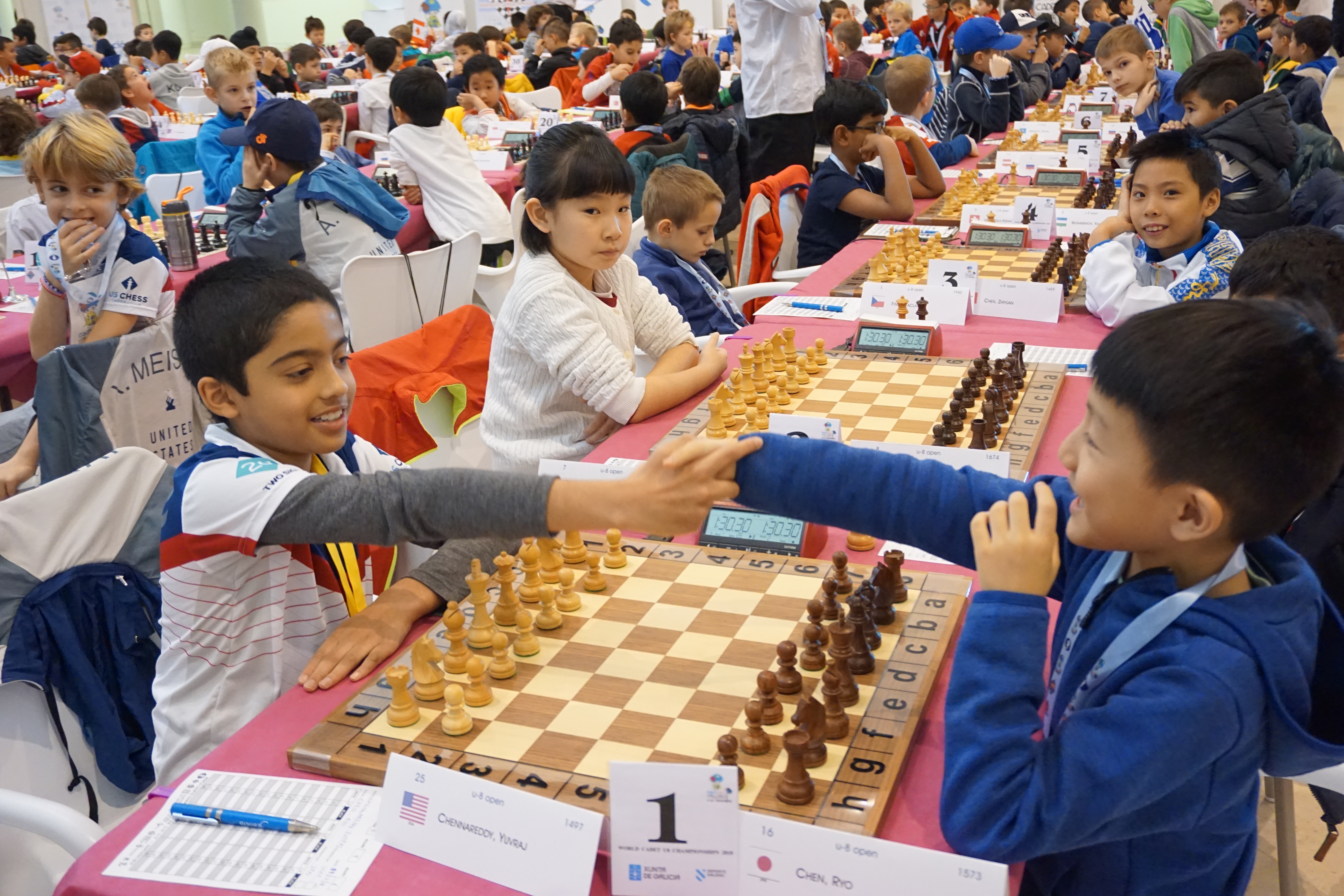 US Chess on X: While @FabianoCaruana is fighting the overall world  championship, 8-year-old Yuvraj Chennareddy from IL has a 7/7 perfect score  at the World U-8 Championship in Spain. He is on