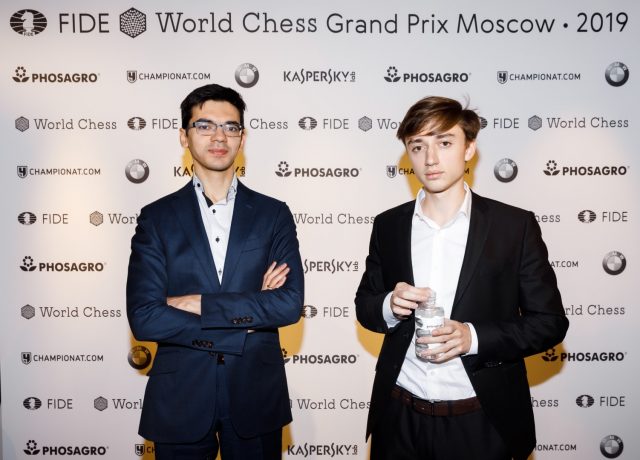 RUSSIA, MOSCOW - FEBRUARY 15, 2023: Russian chess grandmaster Daniil Dubov  is seen after a