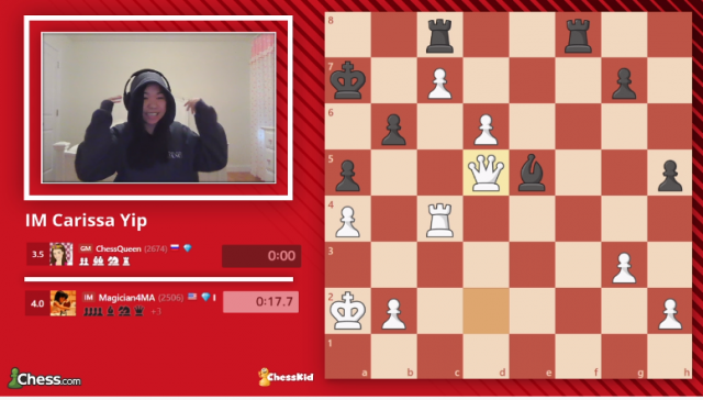 Chess blitz match between WFM Lile Koridze VS WFM Anna