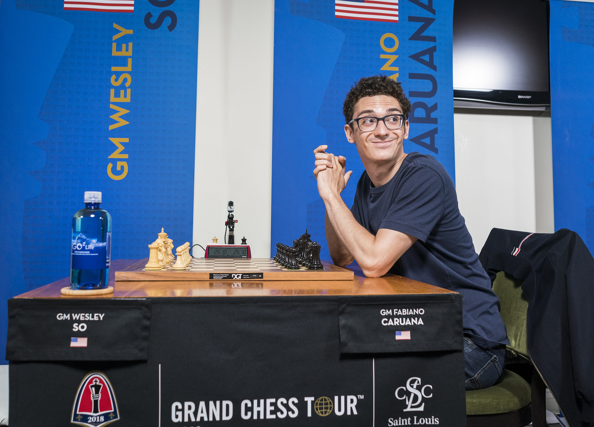 Fabiano Caruana out in front