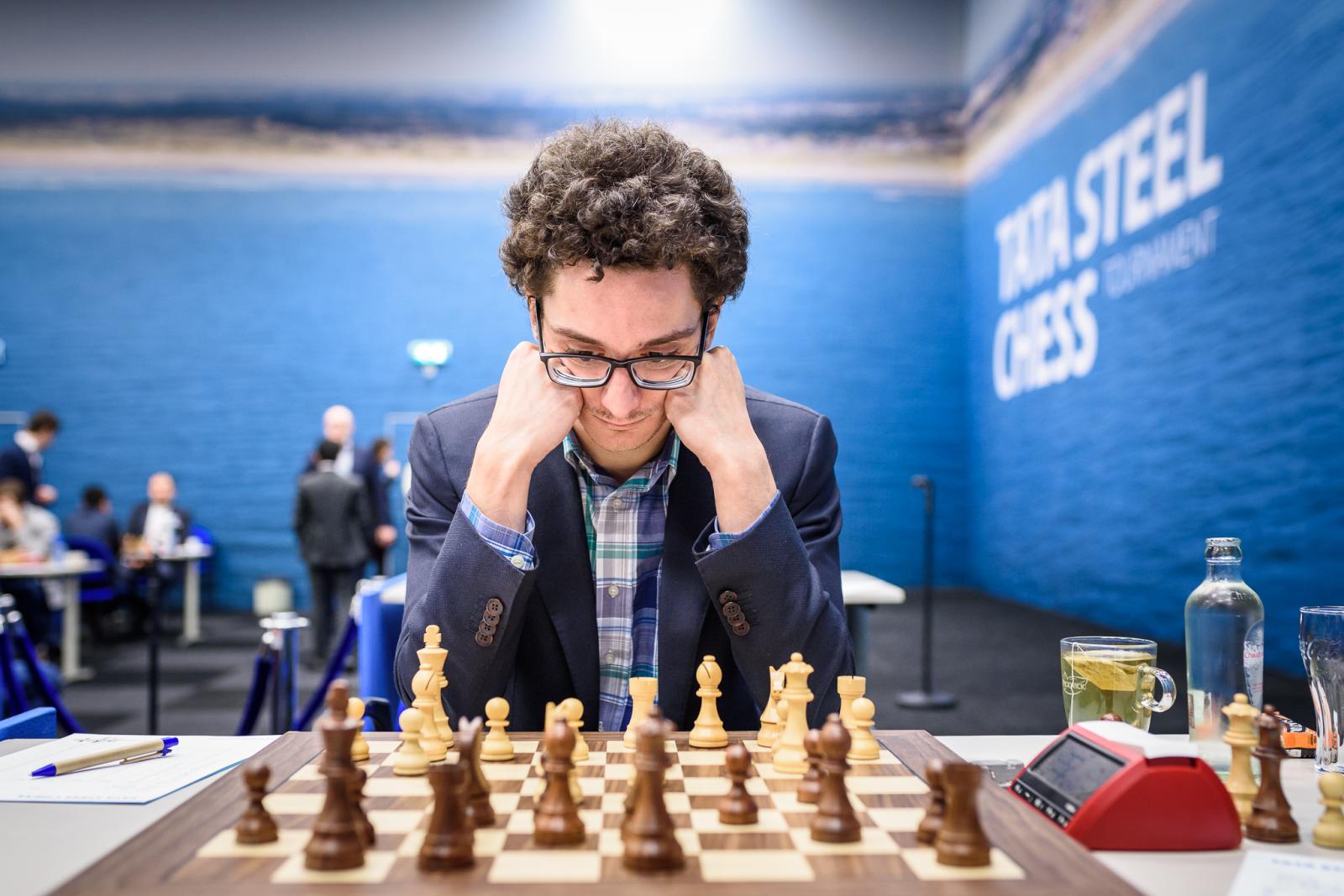 Tata Steel Chess R3: Caruana joins the leading pack