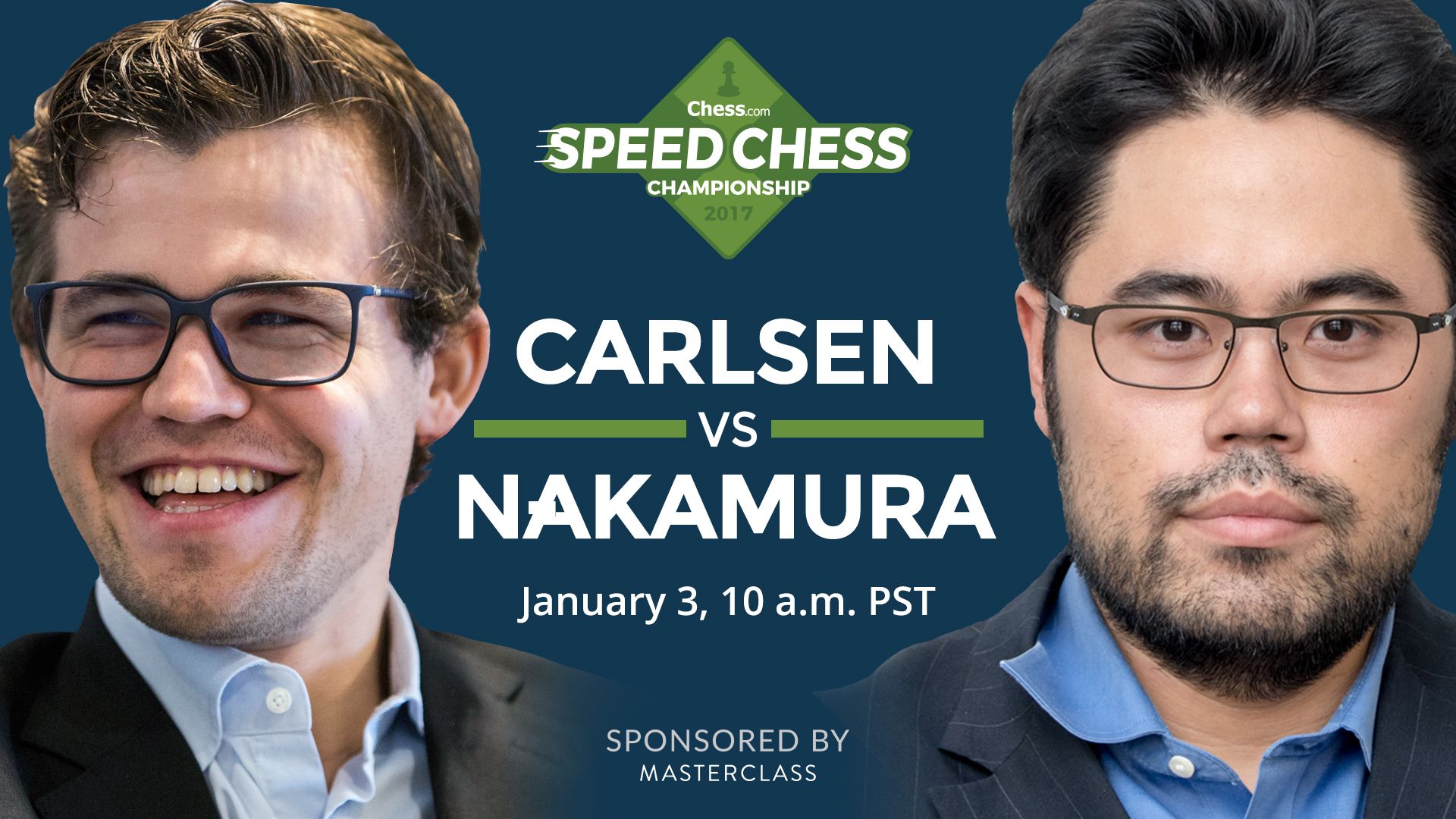 The title game, Magnus Carlsen vs Hikaru Nakamura