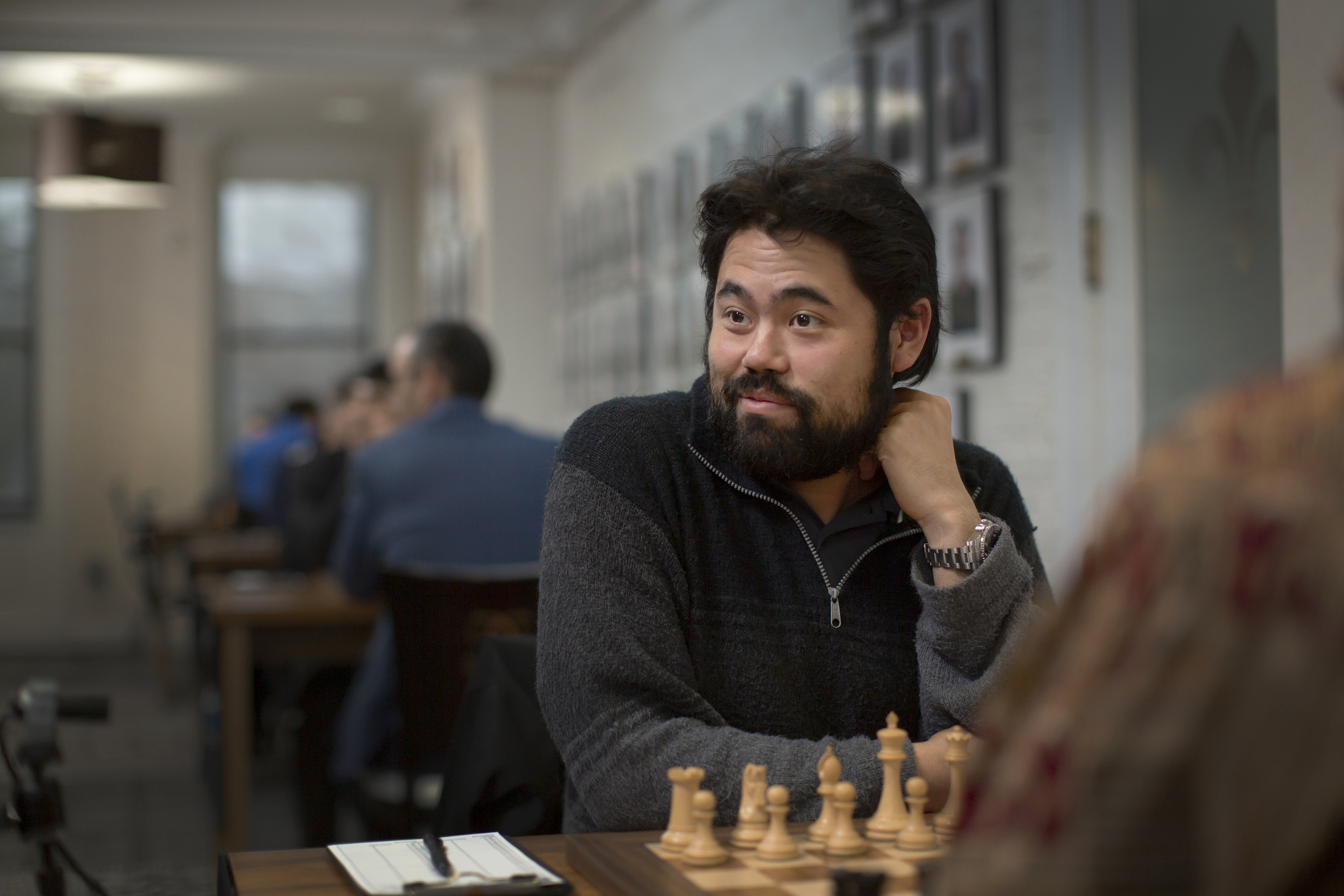 Ian Nepomniachtchi representing Dota 2 at World Chess Rapid