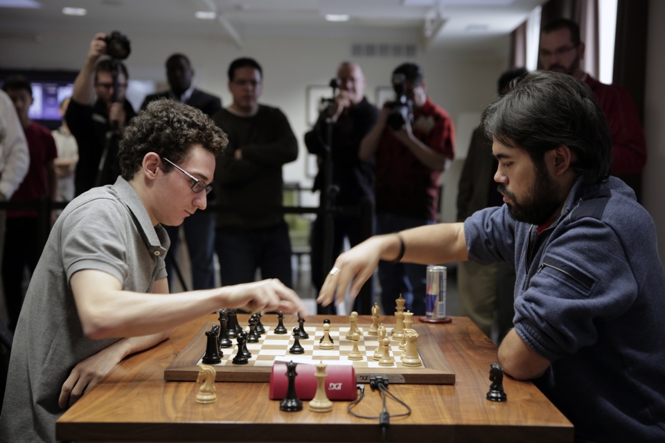 Hikaru Nakamura goes down to Fabiano Caruana